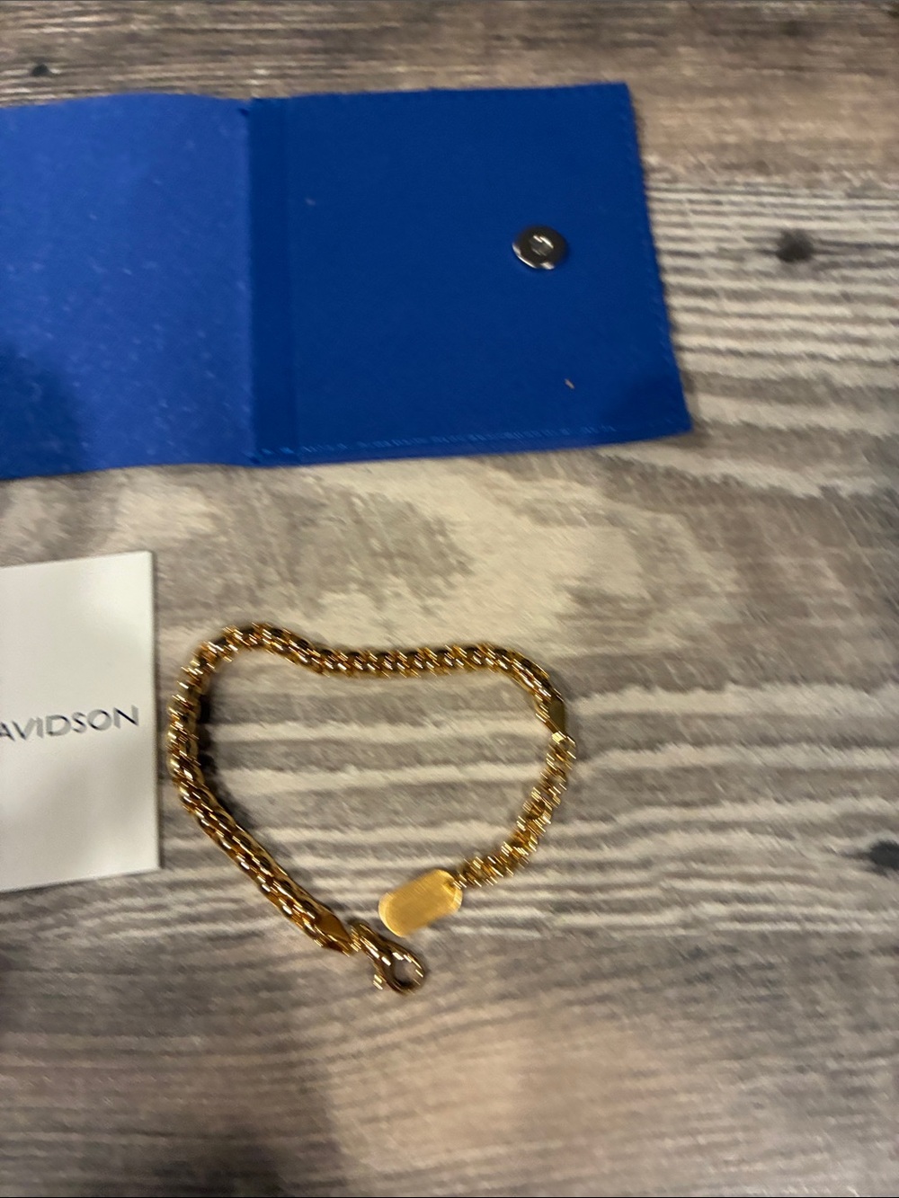 Gold Chain Bracelet by - Dean Davidson